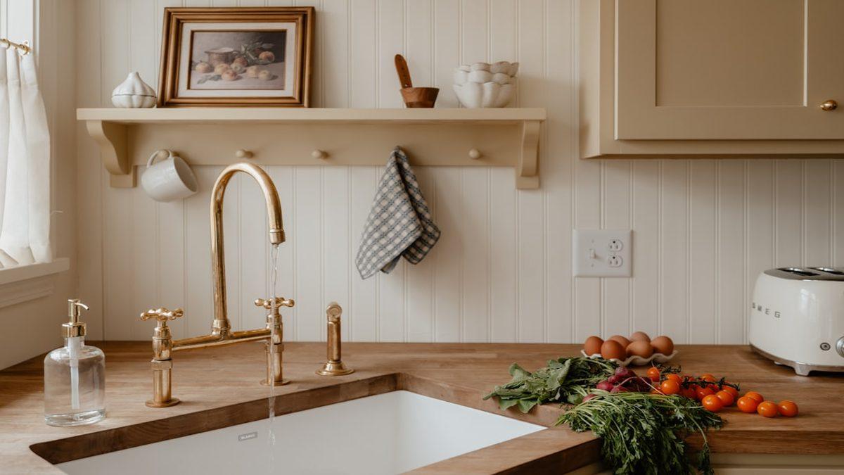 eating more plants — family kitchen with fresh produce