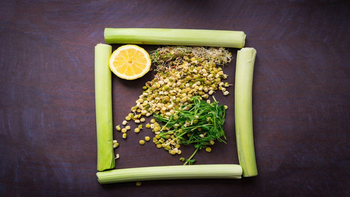 high-protein plant-based meals — quinoa salad with leafy greens