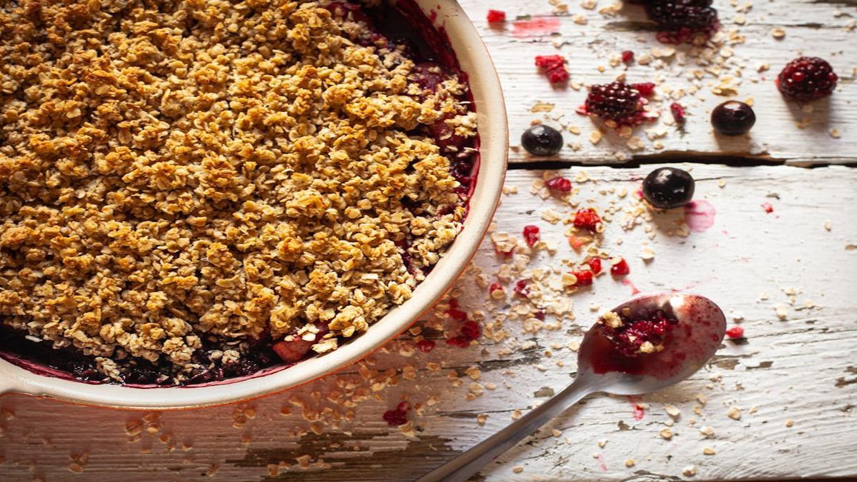plant-based pantry staples — whole grains and oats in rustic kitchen setting