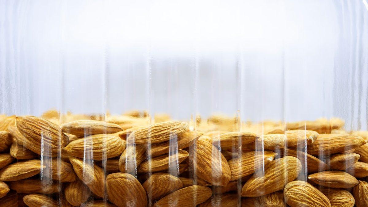 plant-based swaps for heart health — nuts and seeds in glass jars