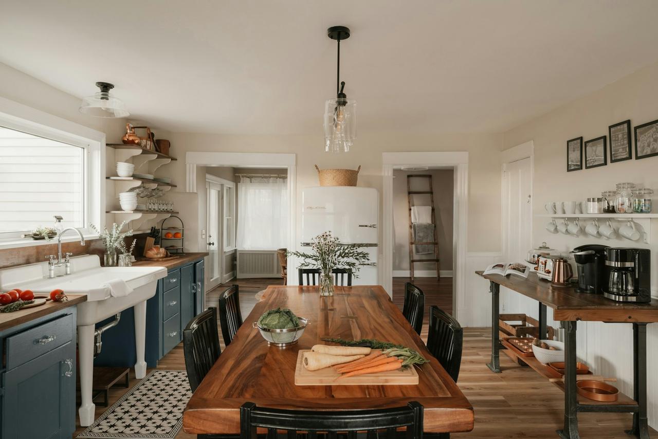 plant-based pantry staples that save money — simple kitchen setup with budget-friendly whole foods