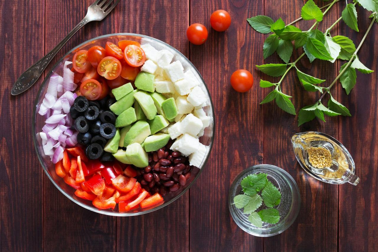 one plate formula for weight loss — simple ingredients arranged beautifully
